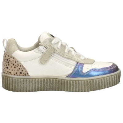 Afbeelding van Keq Sneakers laag voor kinderen, Maat: 31, Wit Leer/ synthetisch