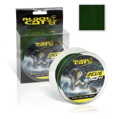Afbeelding van Black Cat Zeus Line G2 Groen Gevlochten lijn 0,55mm / 69kg (250m)