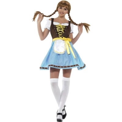 Afbeelding van Boeren Tirol &amp; Oktoberfest Kostuum Olga Sexy Dirndl Vrouw Large Bierfeest Verkleedkleding