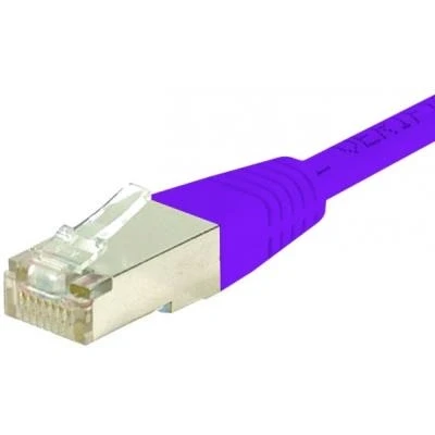 Image de Cordon patch rj45 s ftp cat6 violet 20 m