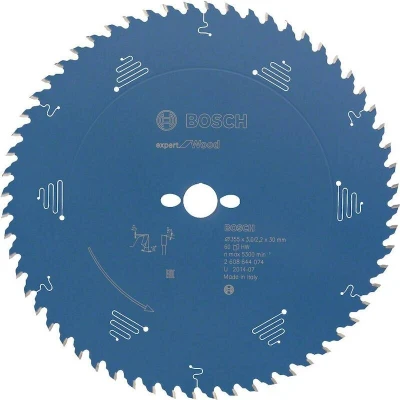 Image de BOSCH 2608644074 lame de scie circulaire Expert pour le bois, 355 x 30 3 mm, 60T