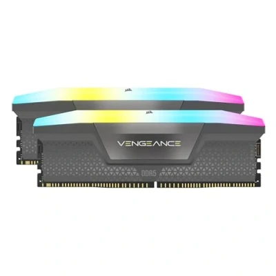 Afbeelding van CORSAIR VENGEANCE RGB DDR5 Lichtverbeteringsset (geen fysiek geheugen) grijs