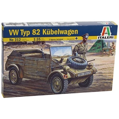 Afbeelding van Italeri VW Typ 82 Kubelwagen 1:35 Montagekit Licht gepantserd voertuig