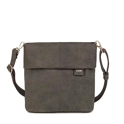 Afbeelding van Zwei Mademoiselle.M M8 Crossbody Bag Sac à main pour femme 3 l en cuir synthétique avec compartiment secret et principal zippé, bandoulière courte longue amovible, Nubuck,