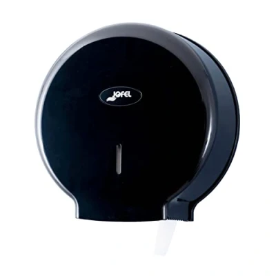 Afbeelding van Jofel Industriële dispenser voor toiletpapierrollen, papier 300 m, 220 mm diameter, 45 boorhouder, ideaal openbare toiletten, hoogwaardige ABS behuizing, Valor AE57600