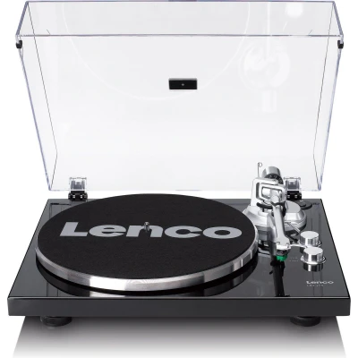 Afbeelding van Lenco Platenspeler met Bluetooth Metalen draaiplateau, toonarm en contragewicht LBT 215BK