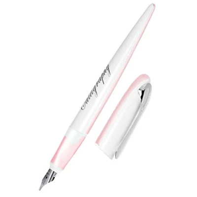 Afbeelding van Online Kalligrafie vulpen, vulpen Air Pastel Rose, kalligrafiepen in lijndikte 1,4 mm, voor standaard inktpatronen of converter, incl. combinatiepatroon blauw, 10049/3D