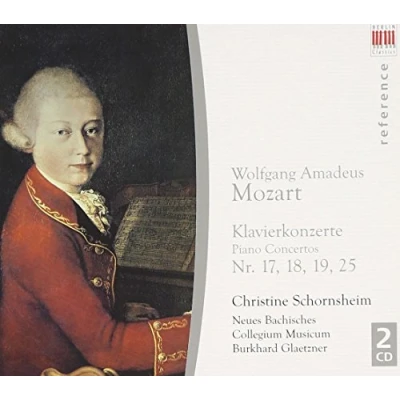 Afbeelding van Christine Schornsheim Mozart: Klavierkonzerte Nr.17,18,19,25 (2 CD)