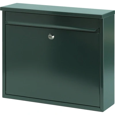 Afbeelding van V part Wandbrievenbus Granadan Galvanized steel Powder Coated groen