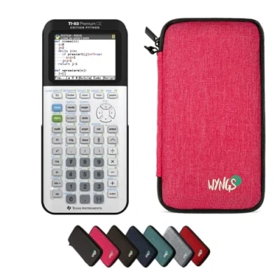 Afbeelding van Calcuso Voordeelpakket roze met TI 83 Premium CE Python grafische rekenmachine