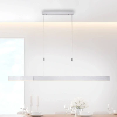 Afbeelding van Paul Neuhaus Hanglamp e Slide L 120 200 cm mat chroom