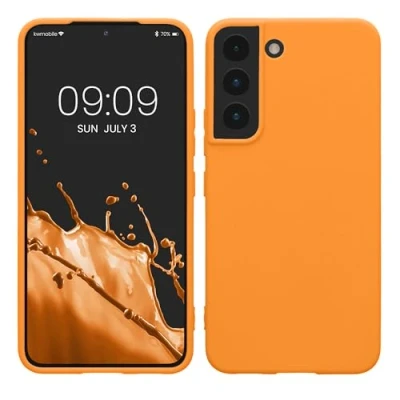 Afbeelding van kwmobile telefoonhoesje geschikt voor Samsung Galaxy S22 Hoesje smartphone Back cover in fruitig oranje