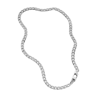 Afbeelding van Diesel heren Steel schakelketting DX1497040 in de kleur Zilver