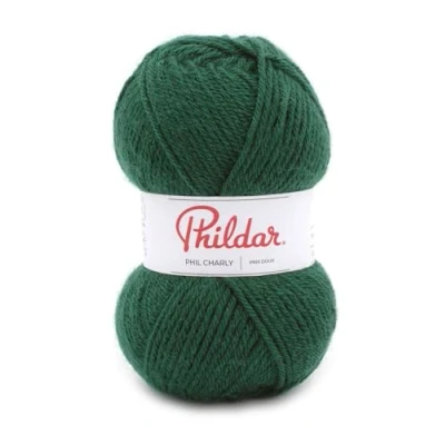 Afbeelding van Phildar Phil Charly wolbol, 50 g breiwol 100% acryl naald nr. 4 kleur CEDRE