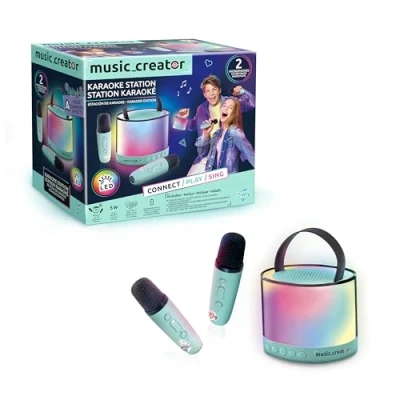 Afbeelding van Canal Toys Music Creator Mini Karaoke Station Verlichte speaker met 2 draadloze microfoons INF 044