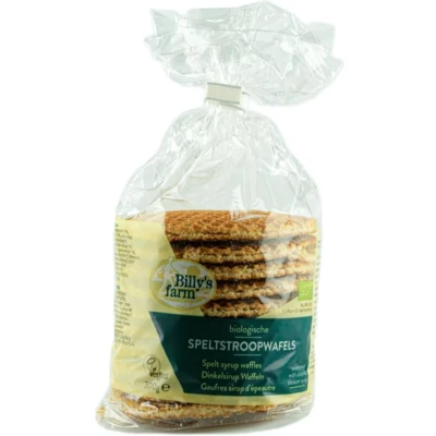 Afbeelding van Billy&#039;s Farm Biologische Speltstroopwafels 300GR