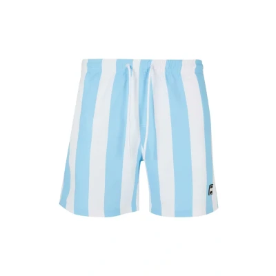 Afbeelding van Urban Classics Pattern Zwemshorts, Heren, Maat: XL, Balticbluebarstripe