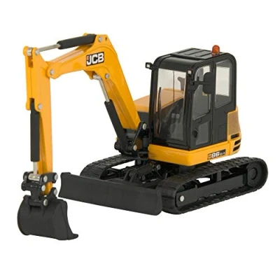 Afbeelding van Britains JCB Farm Tomy Toys Midi graafmachine 1:32 86C 1 Tractorspeelgoed om te verzamelen boerderijspeelgoed in schaal 1:32, geschikt voor verzamelaars en kinderen 3 jaar ouder