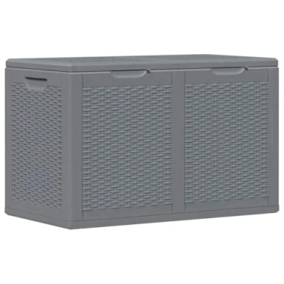 Afbeelding van Tuinbox 180 L PP rattan grijs