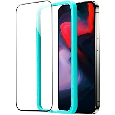 Afbeelding van ESR iPhone 15 Pro Screen Protector Glas met Montageframe (2 Pack)