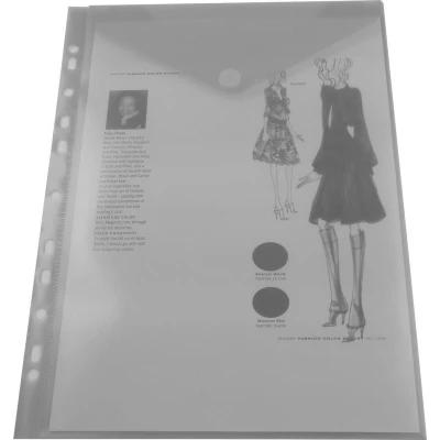Afbeelding van EXXO HFP #35461 A4 Ringband Documententas Top Open Kleurloos 10 stuks (1 pak @ stuks)
