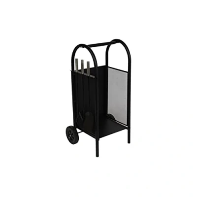 Afbeelding van Houtblok standaard DKD Home Decor Staal Plastic (42 x 36 81 cm)