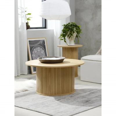 Afbeelding van Kelly salontafel ø90 cm naturel