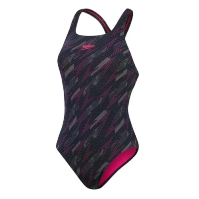 Afbeelding van Speedo Hyperboom Badpak, Dames, Maat: 38, Black/pink