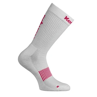 Afbeelding van Kempa Logo Classic Kousen Wit Roze Maat 46 50