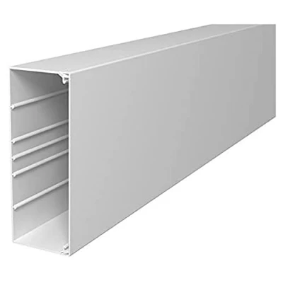 Afbeelding van OBO BETTERMANN Kabelgoot met deksel WDK 80x210 wit 9010