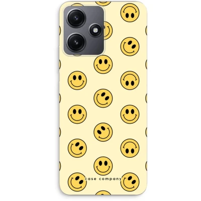Afbeelding van Case Company® hoesje geschikt voor Xiaomi Redmi 12 Smiley N2 Soft Cover Telefoonhoesje Bescherming aan alle Kanten en Schermrand