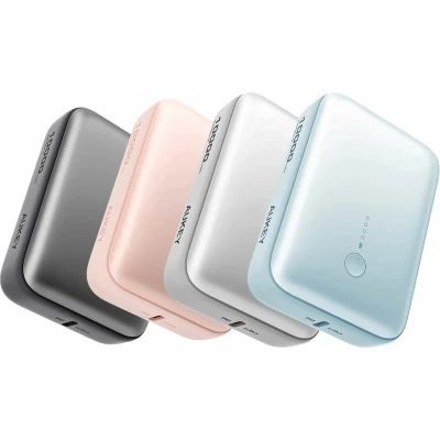 Afbeelding van Aukey Spark Mini 10000mAh 20W Powerbank Grijs USB C/USB A
