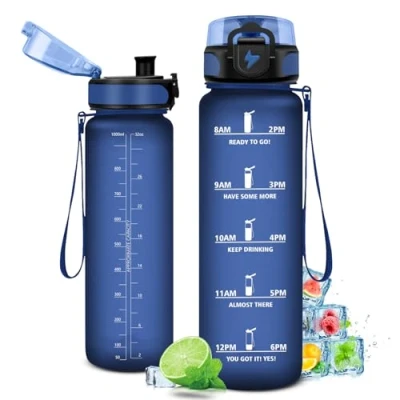 Afbeelding van KollyKolla Sportwaterfles voor kinderen, meisjes, sport, school, fietsen, 1 liter