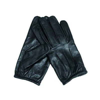 Afbeelding van Mil Tec Police Gloves Leather snijwerende handschoenen zwart