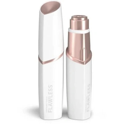 Image de Éliminateur De Duvet Visage Rechargeable Flawless Finish Face Doux Et Sans Danger Blanc