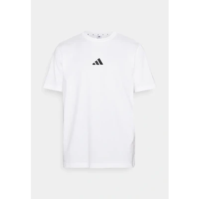 Afbeelding van adidas Sportswear Essentials Small LOGO Single Tshirt basic, Heren, Maat: Medium, White/black