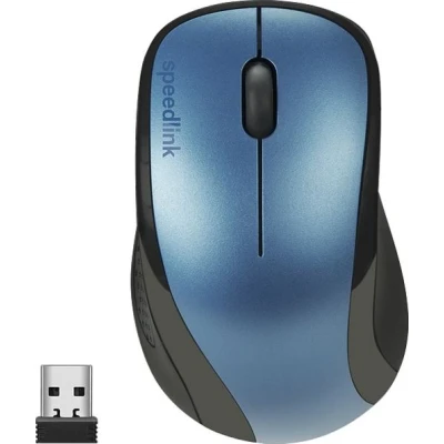 Image de SPEEDLINK KAPPA Mouse Souris pour droitiers optique 3 boutons sans fil 2.4 GHz récepteur USB bleu