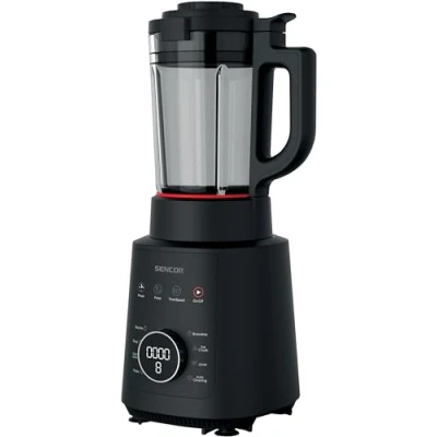 Afbeelding van Sencor Multifunctionele soepkoker professionele mixer en soepkoker, koud warm, 7 automatische programma&#039;s, 8 messen, 9 snelheden, touch bediening, AutoClean set
