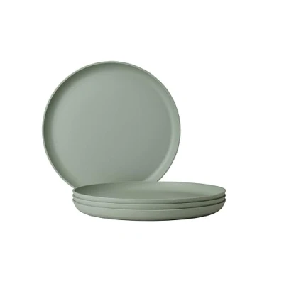 Afbeelding van Mepal plat bord Silueta 4 stuks Dinerborden Nordic sage