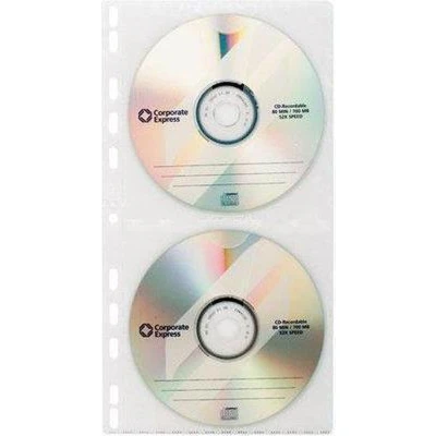 Afbeelding van Durable 4 voudig CD/DVD ordnerhoes CDs/DVDs/Blu rays Polypropyleen Transparant 5 stuk(s) 528219