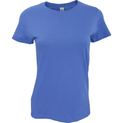 Afbeelding van SOLS Imperial T shirt voor dames, ronde hals, 100% katoen, Denim blauw