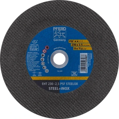 Afbeelding van PFERD PSF STEELOX 61728122 Doorslijpschijf recht 230 mm 25 stuk(s) RVS, Staal