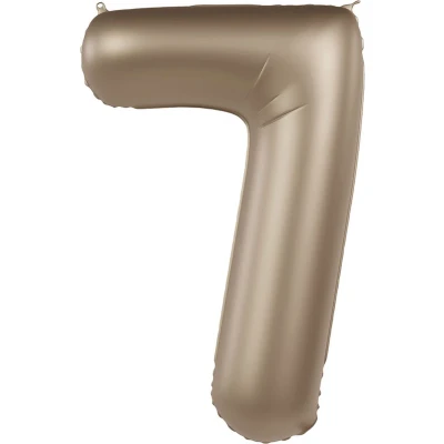 Afbeelding van Folat Folieballon Cijfer 7 Starlight Gold 86 cm