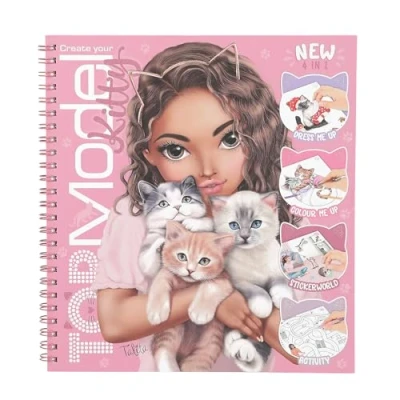 Image de Dessin et coloriage enfant Top Model Album à colorier Create your Kitty