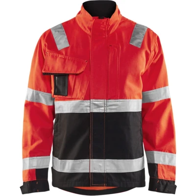 Afbeelding van Blaklader Jack High Vis 4064 1811 Rood/Zwart
