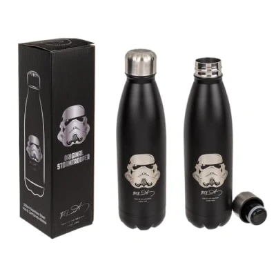 Afbeelding van Out of the blue Stormtrooper metalen drinkfles, inhoud: ca. 500 ml, hoogte 27 cm, in geschenkdoos