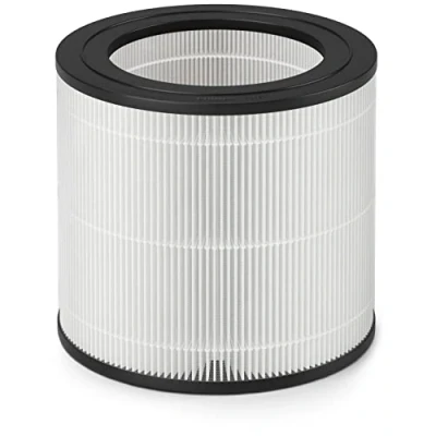 Image de Philips Filtre de remplacement d&#039;origine pour purificateur d&#039;air AC0650 et AC0651/10, NanoProtect HEPA, 12 mois, indicateur à vie, noir/blanc (FY0611/30)