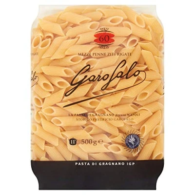 Afbeelding van Pasta Garofalo Mezze Penne Rigate N60 di Gragnano 500 g Italiaans product
