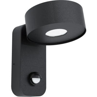 Afbeelding van EGLO Palosco Wandlamp Voor buiten Met bewegingssensor IP44 Zwart