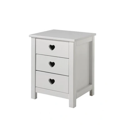 Image de table de nuit Amori blanche Blanc MDF Vipack